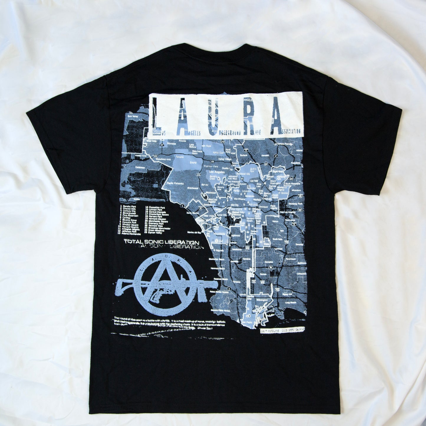 L.A.U.R.A. Short Sleeve T-Shirt LA Map