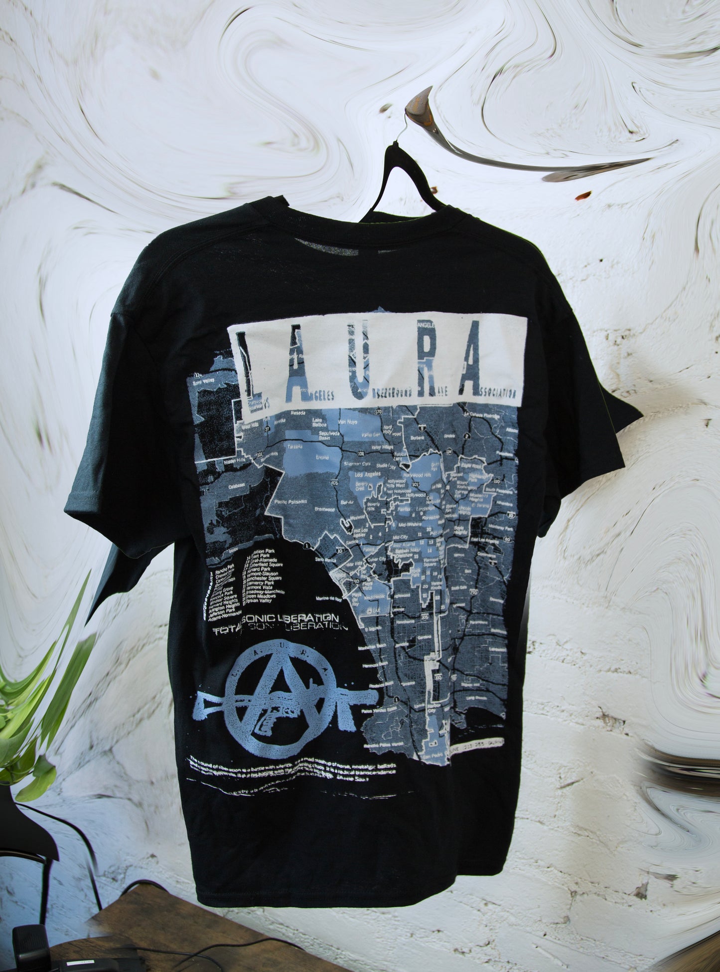 L.A.U.R.A. Short Sleeve T-Shirt LA Map