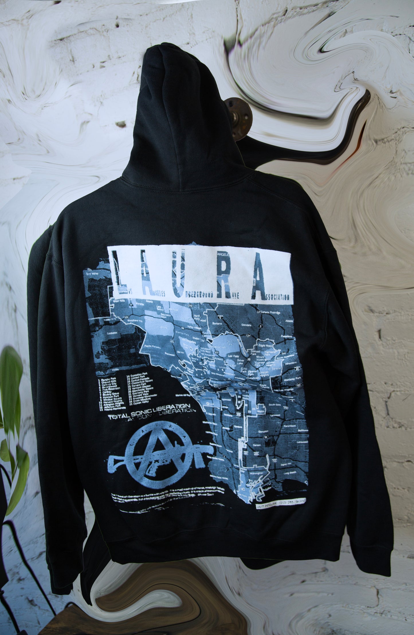 L.A.U.R.A. Hoodie LA Map