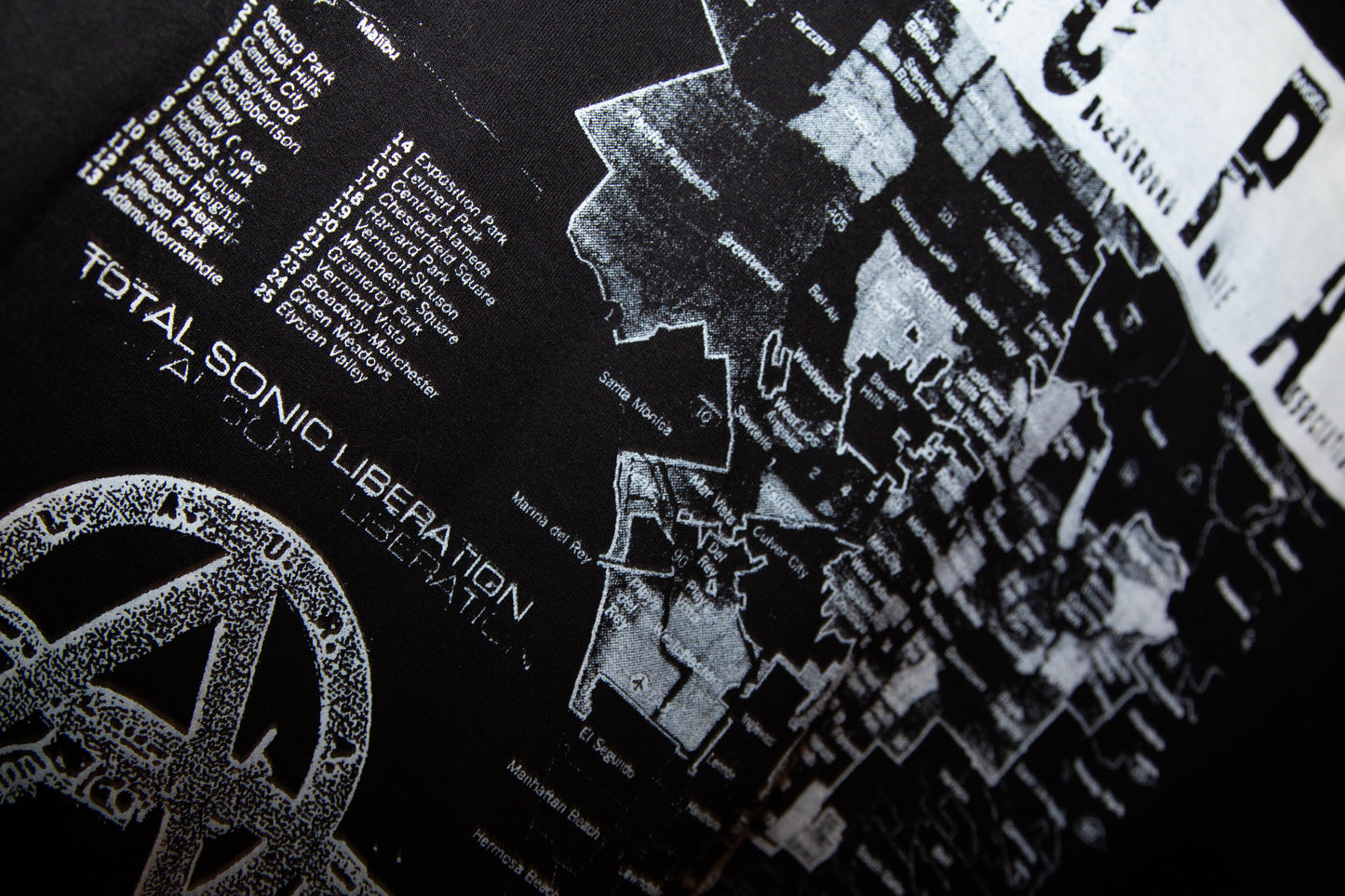 L.A.U.R.A. Hoodie LA Map B/W